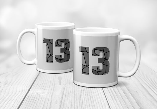 13 Number Mug (Melange Grey)