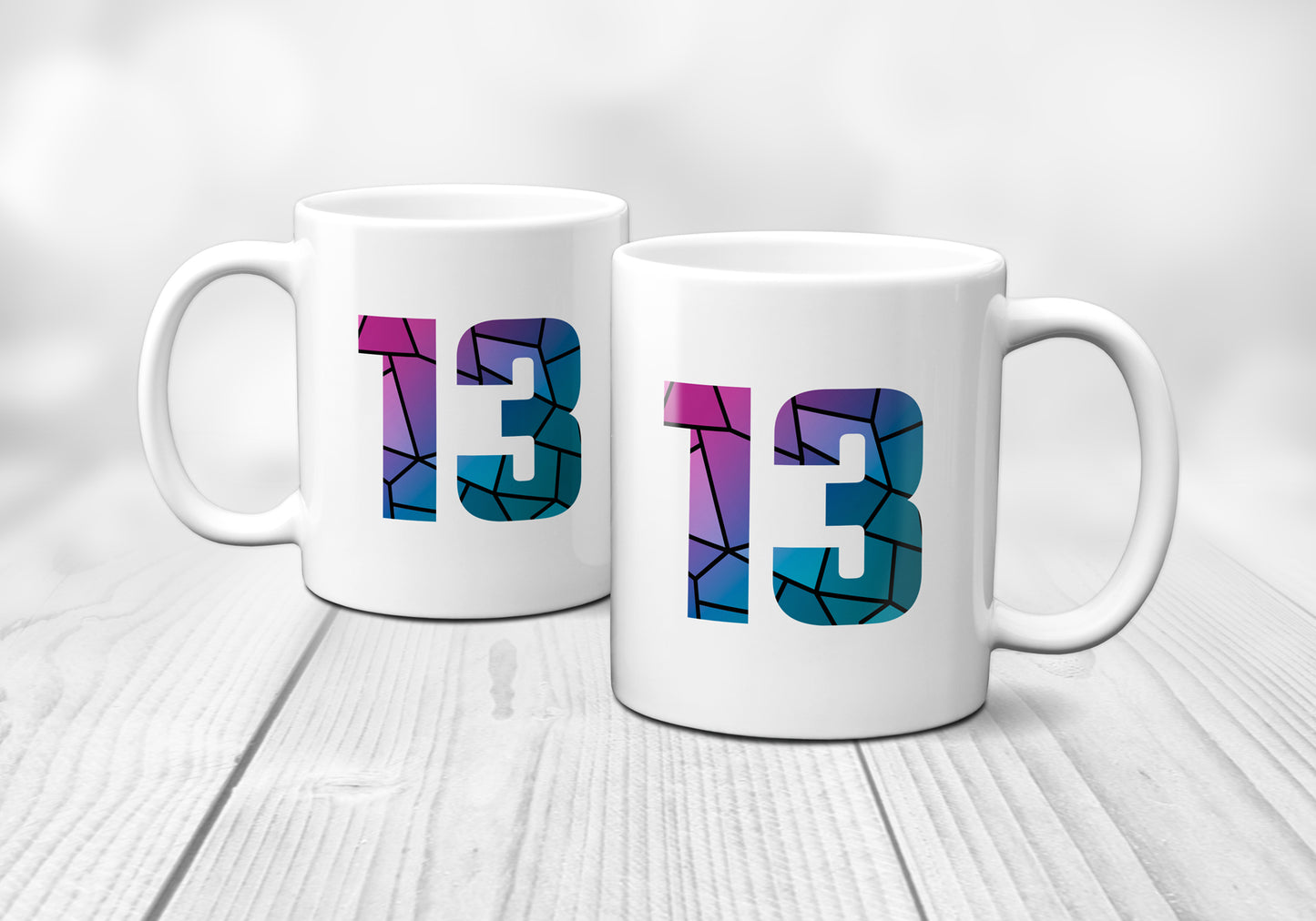 13 Number Mug (White)