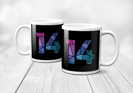 14 Number Mug (Black)