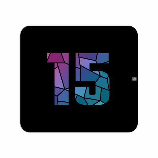 15 Number Mouse pad (Black)