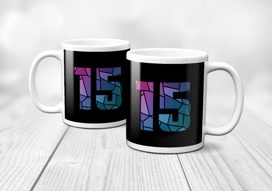 15 Number Mug (Black)