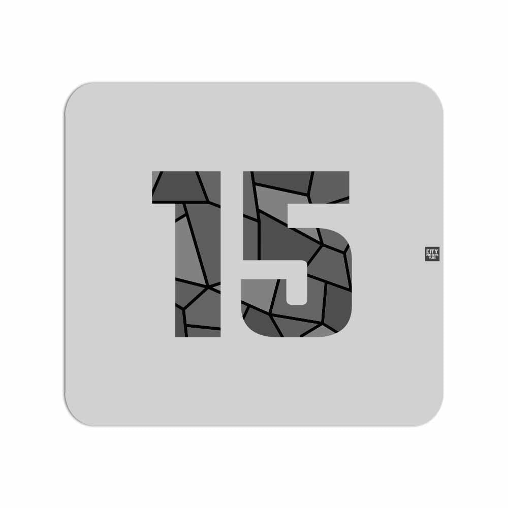 15 Number Mouse pad (Melange Grey)