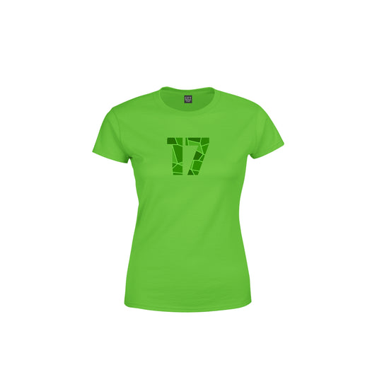 17 Number Women's T-Shirt (Liril Green)