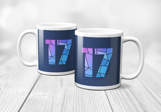 17 Number Mug (Navy Blue)