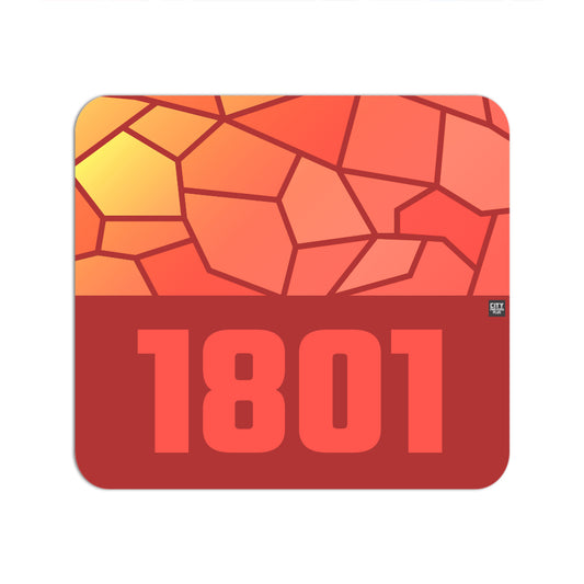1801 Year Mouse pad (Red)