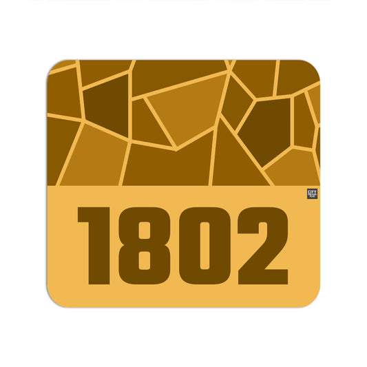 1802 Year Mouse pad (Golden Yellow)