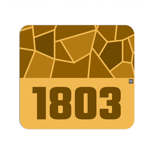 1803 Year Mouse pad (Golden Yellow)