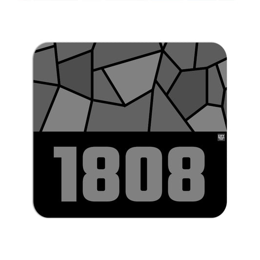 1808 Year Mouse pad (Black)