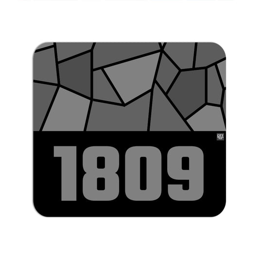 1809 Year Mouse pad (Black)