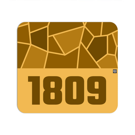 1809 Year Mouse pad (Golden Yellow)