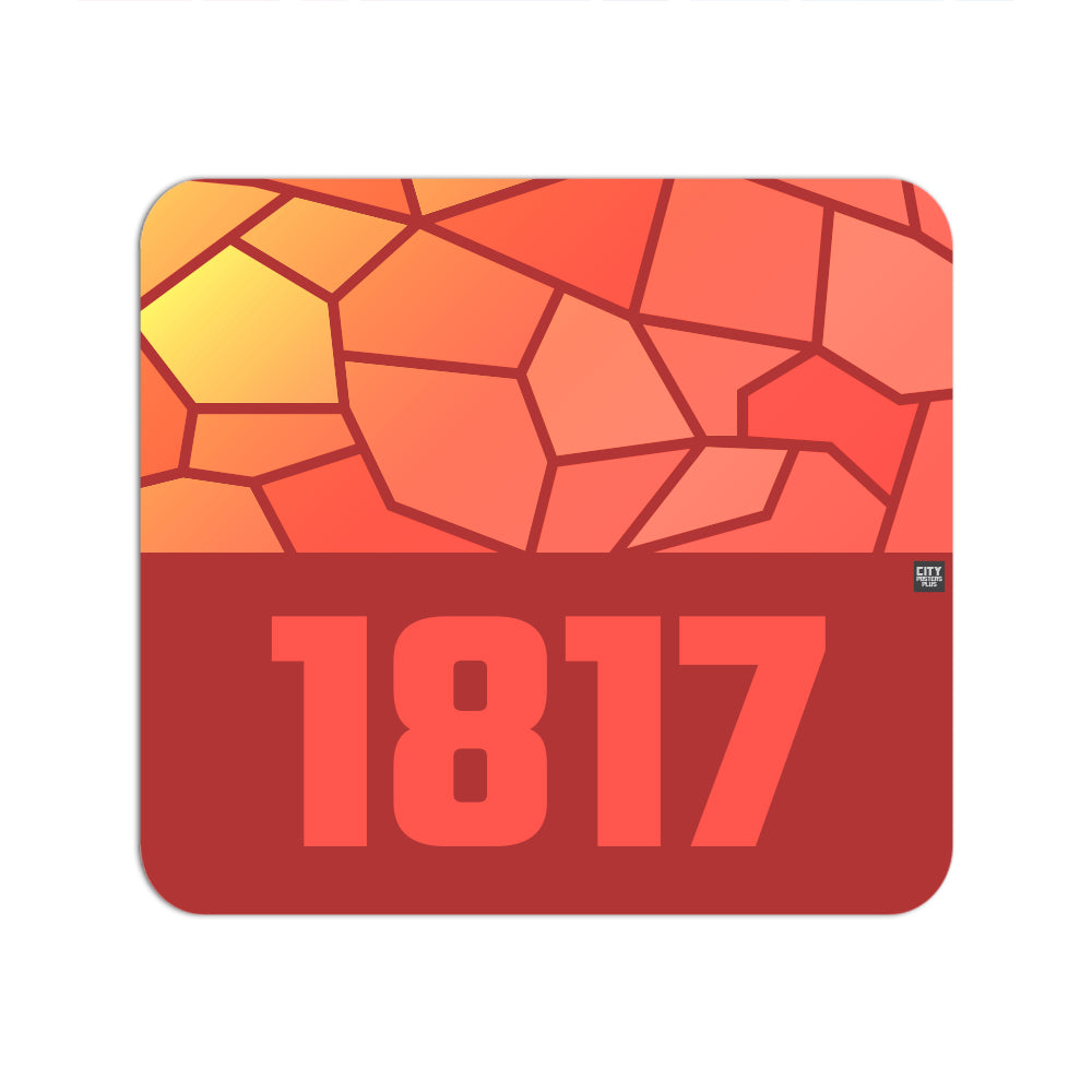 1817 Year Mouse pad (Red)