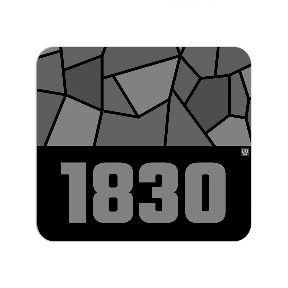 1830 Year Mouse pad (Black)