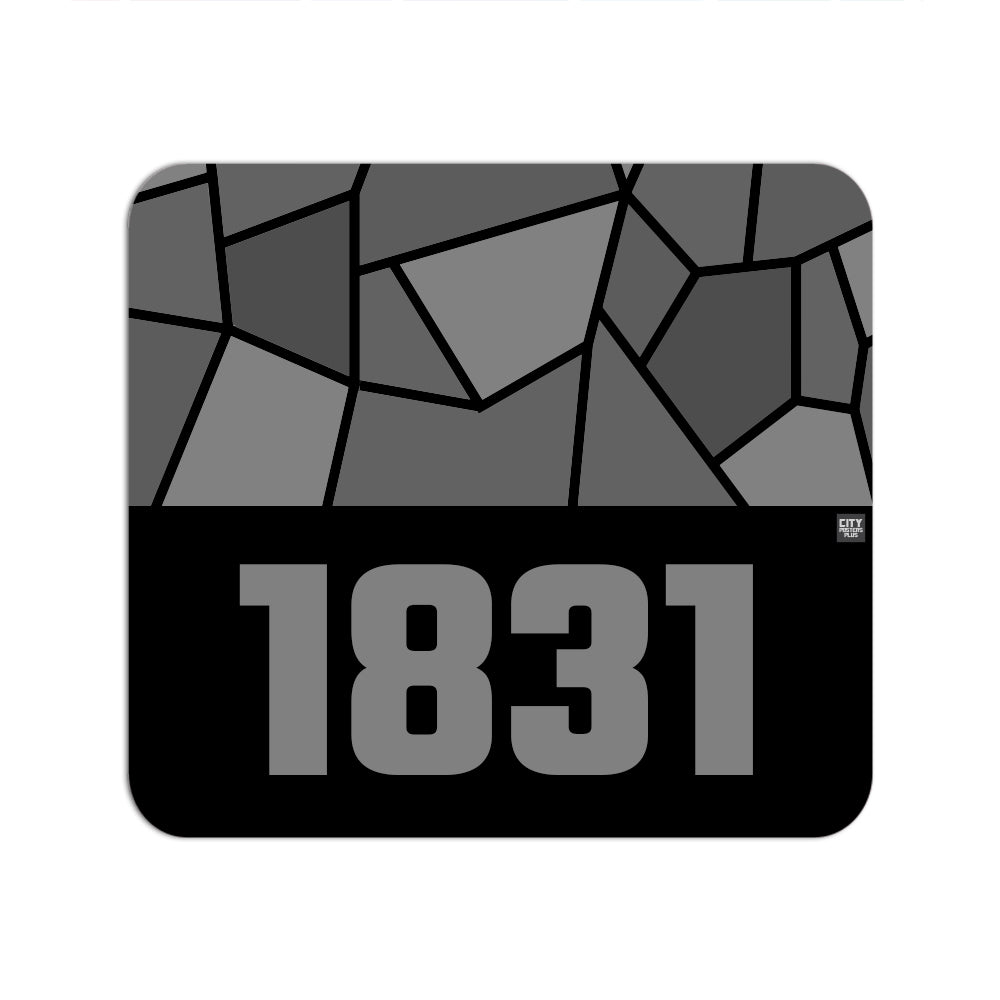 1831 Year Mouse pad (Black)