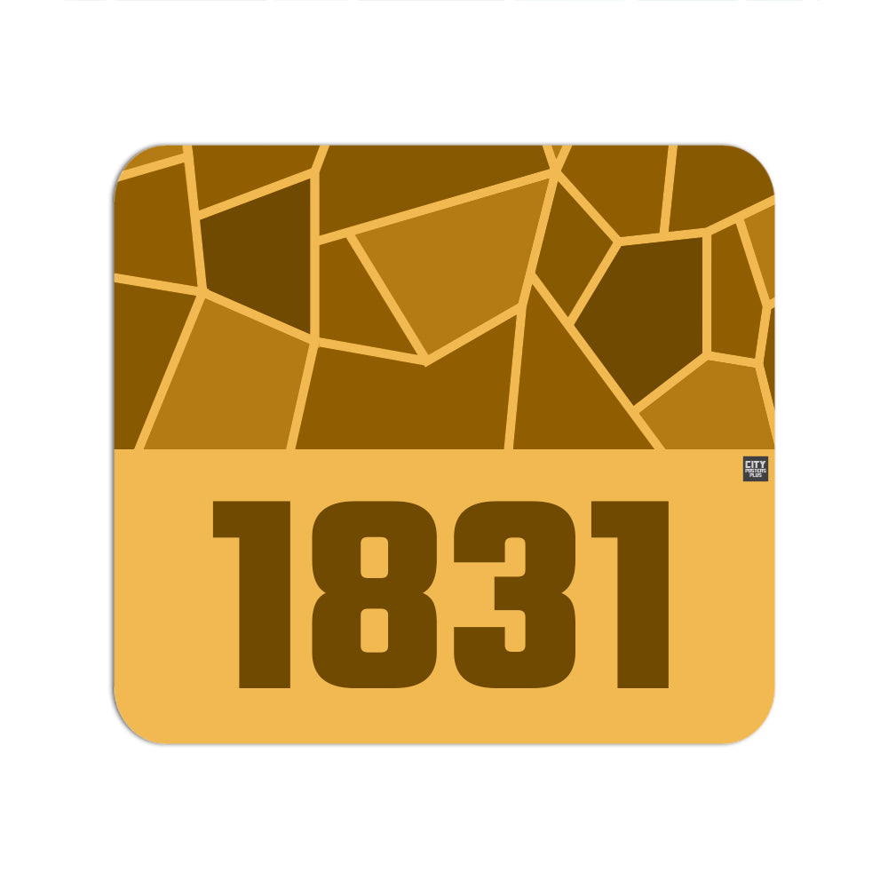 1831 Year Mouse pad (Golden Yellow)