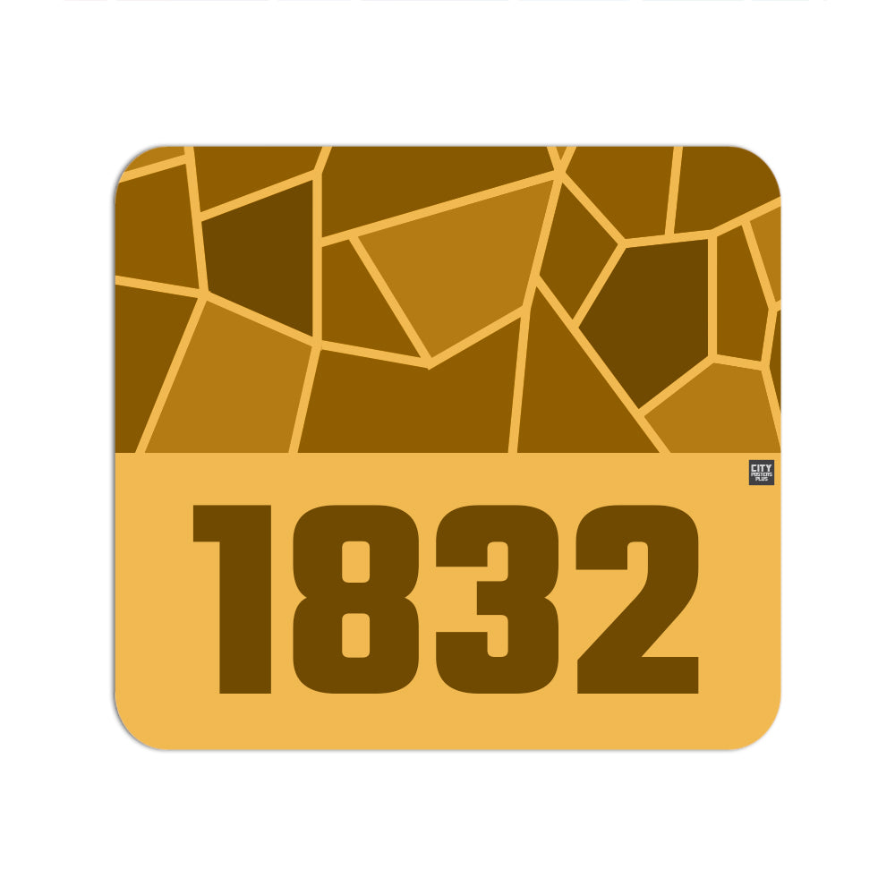 1832 Year Mouse pad (Golden Yellow)