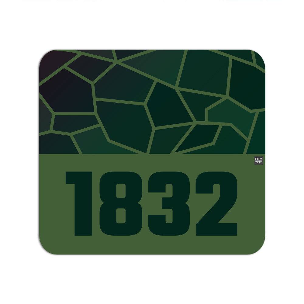 1832 Year Mouse pad (Olive Green)