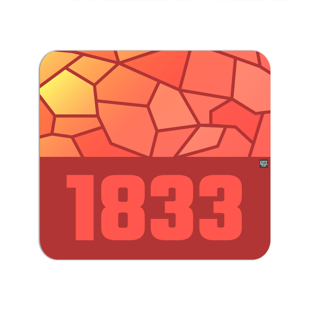 1833 Year Mouse pad (Red)