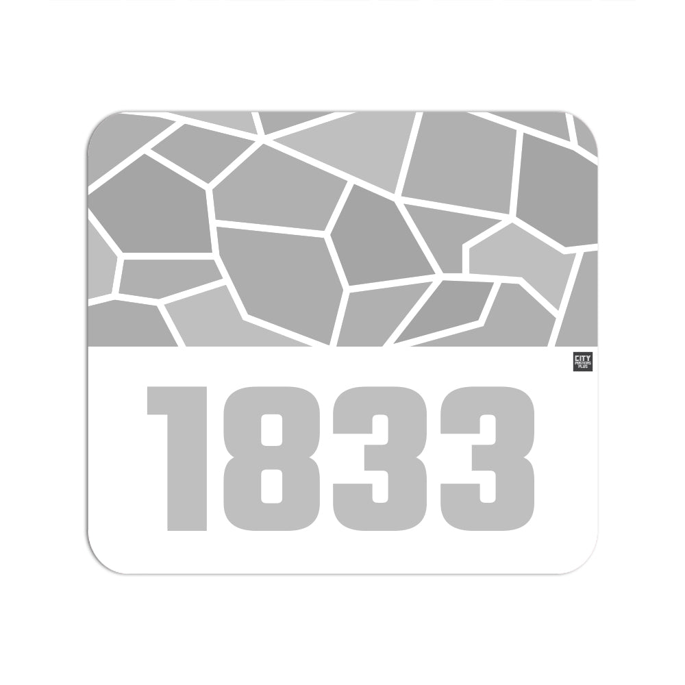 1833 Year Mouse pad (White)