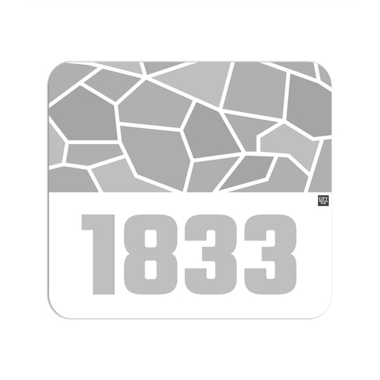 1833 Year Mouse pad (White)