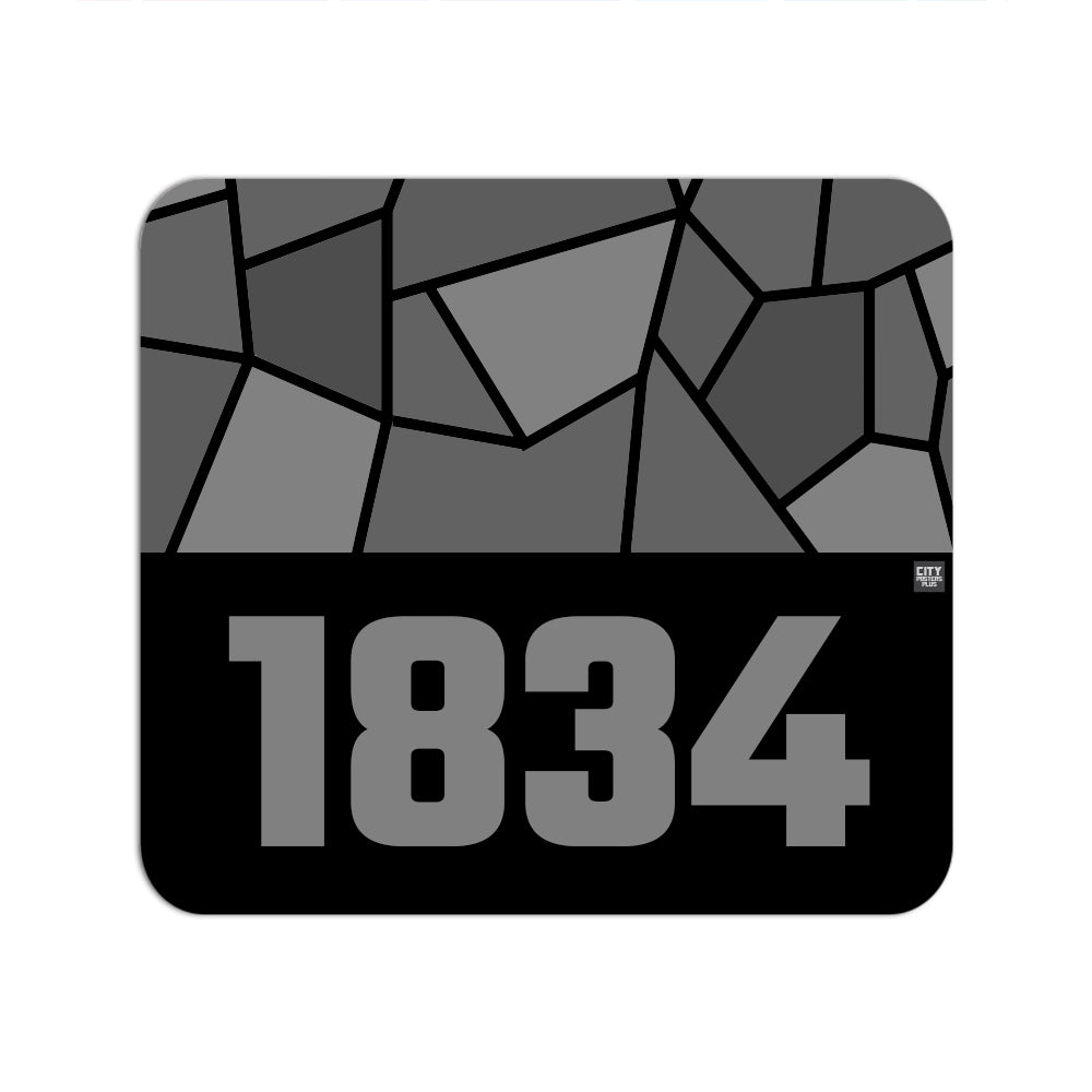 1834 Year Mouse pad (Black)