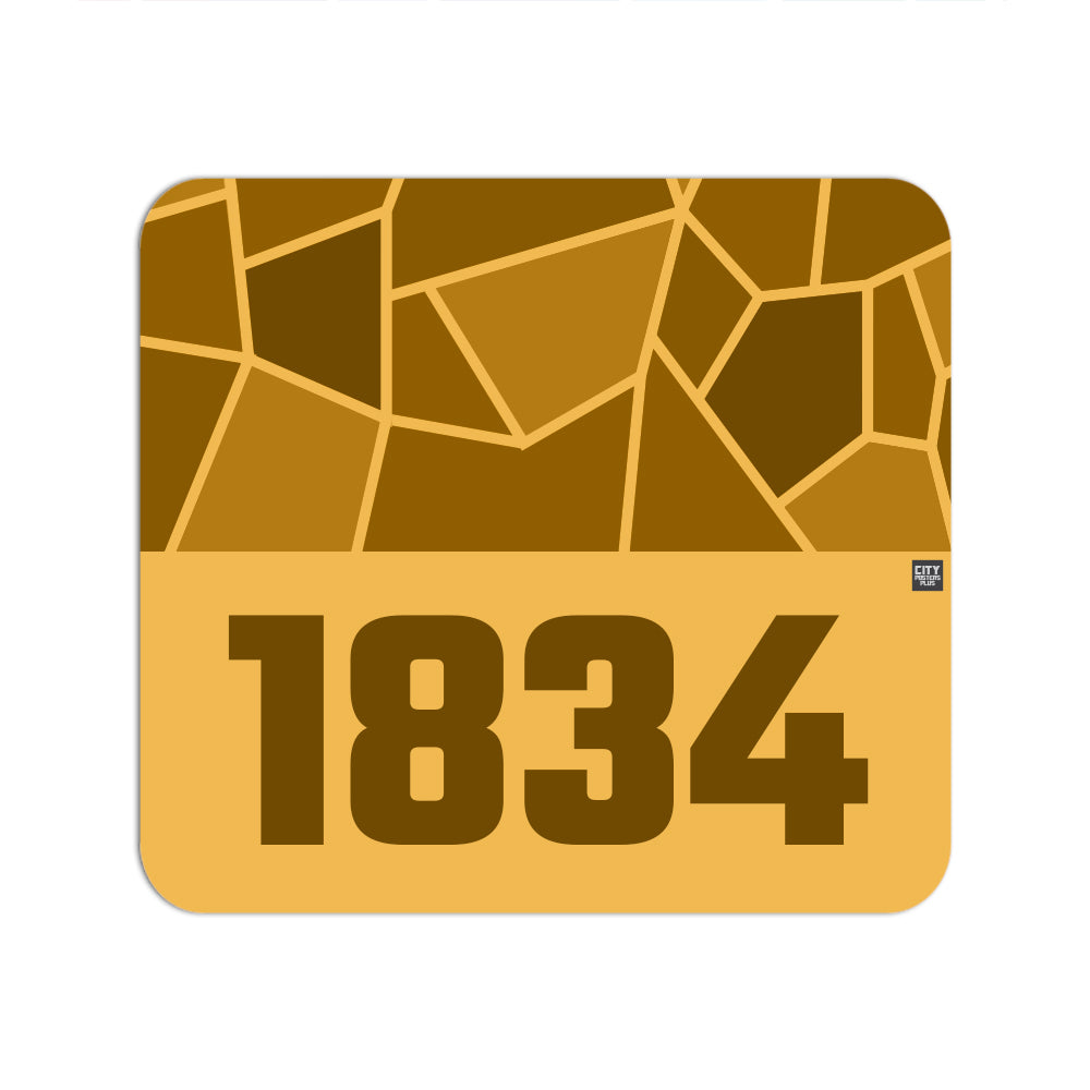 1834 Year Mouse pad (Golden Yellow)