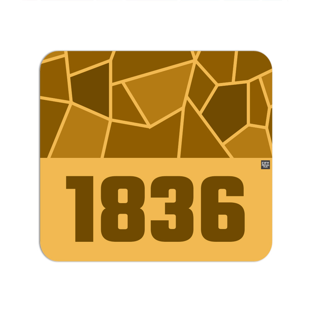 1836 Year Mouse pad (Golden Yellow)