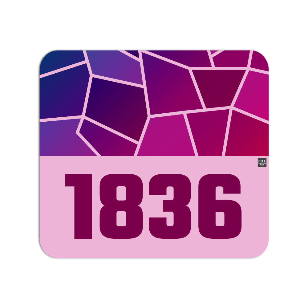 1836 Year Mouse pad (Light Pink)