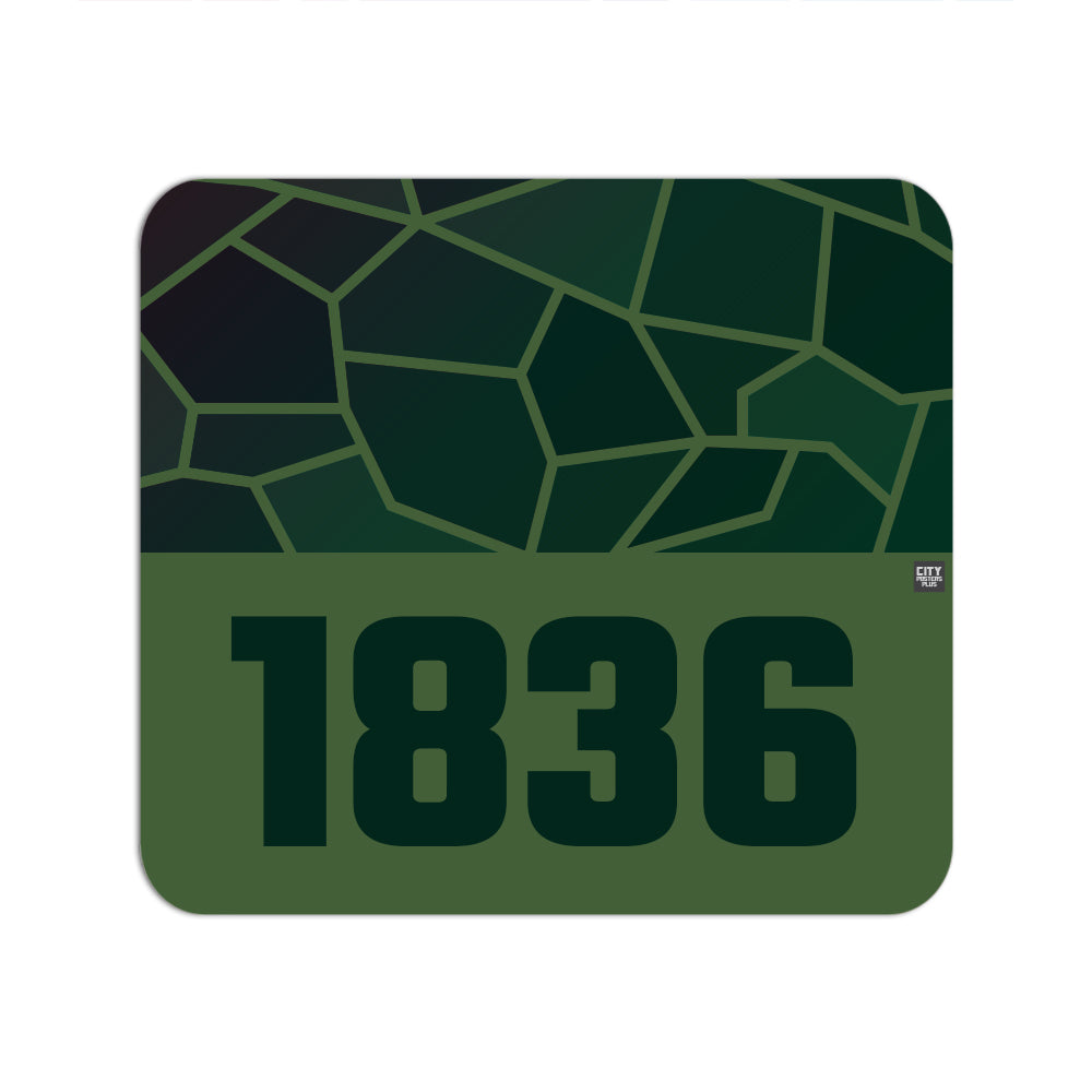 1836 Year Mouse pad (Olive Green)