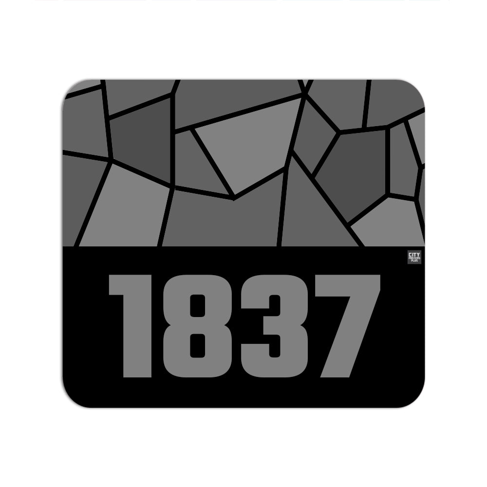 1837 Year Mouse pad (Black)