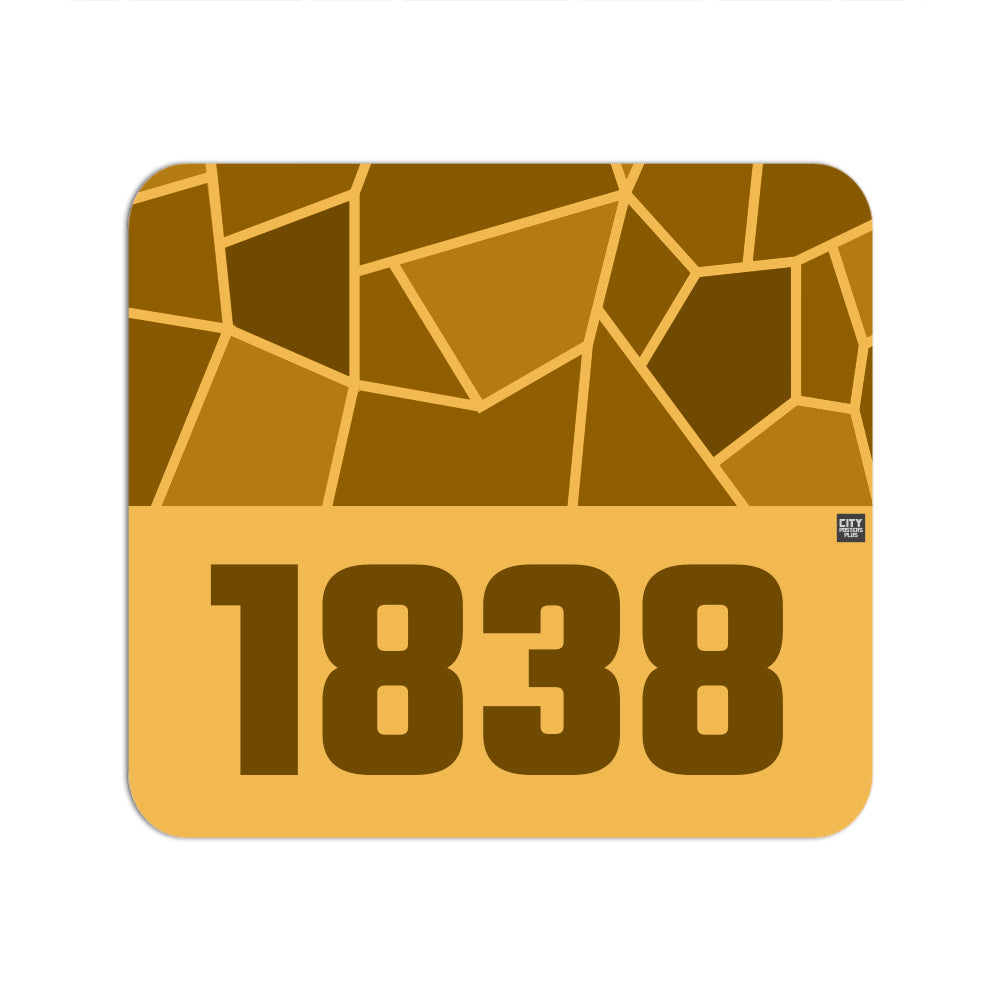 1838 Year Mouse pad (Golden Yellow)