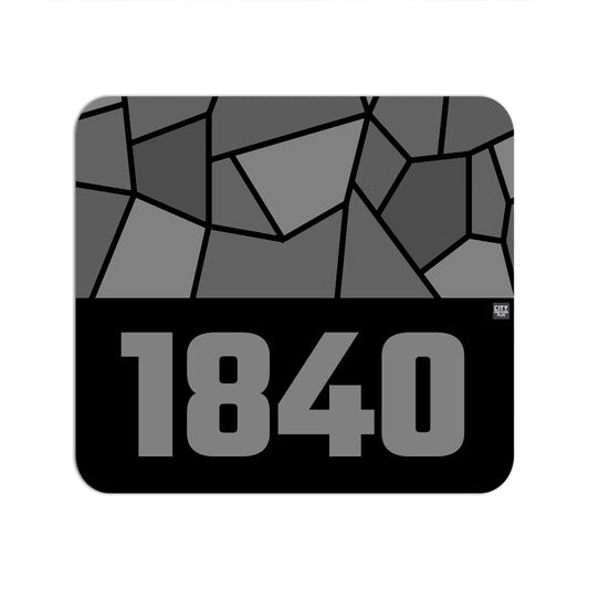 1840 Year Mouse pad (Black)