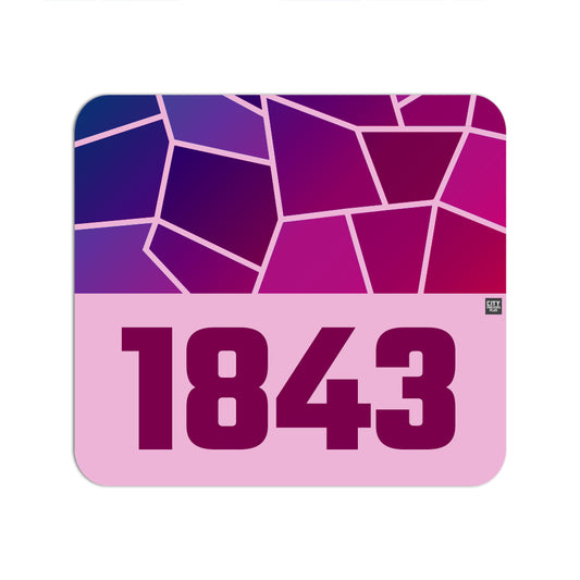 1843 Year Mouse pad (Light Pink)