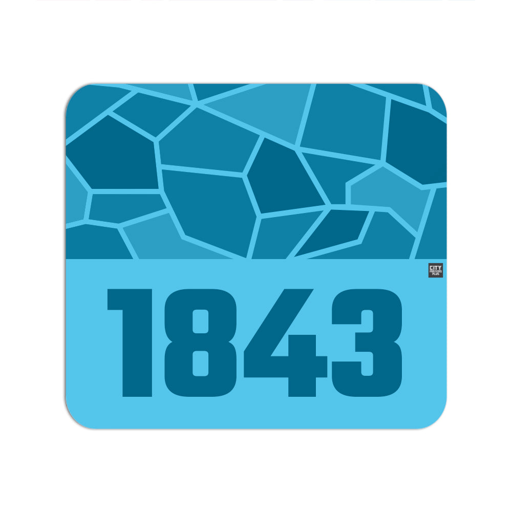 1843 Year Mouse pad (Sky Blue)