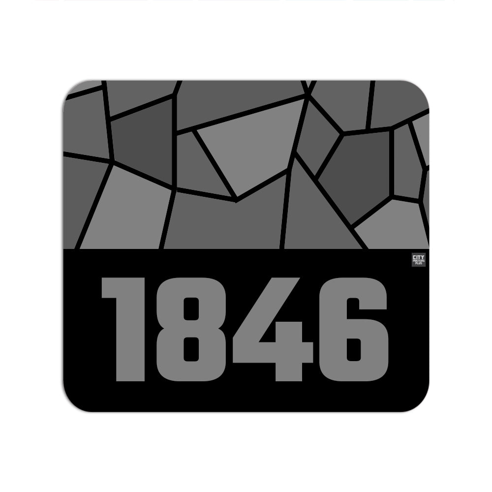 1846 Year Mouse pad (Black)