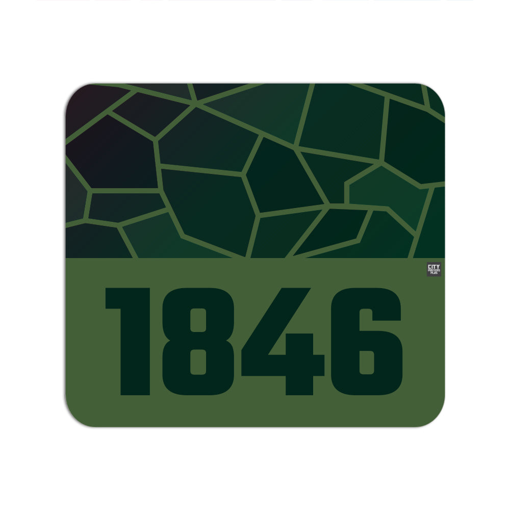 1846 Year Mouse pad (Olive Green)