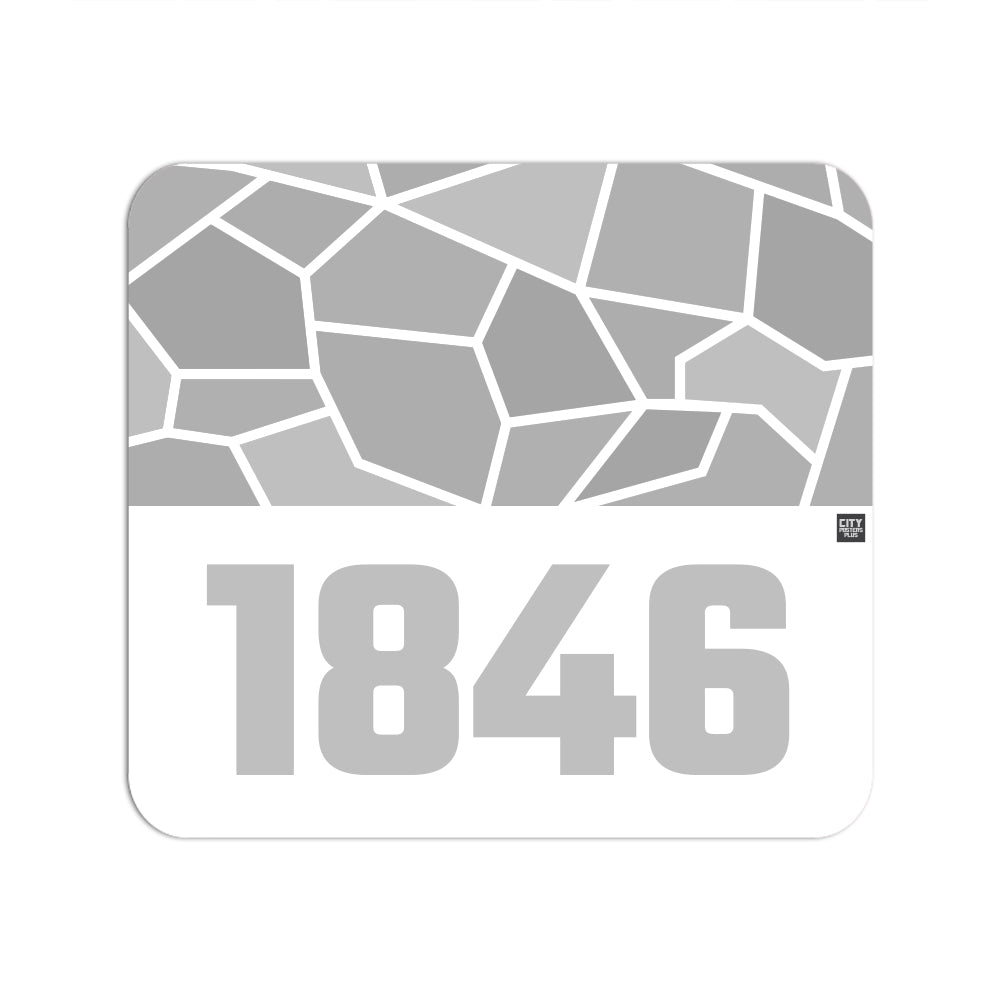 1846 Year Mouse pad (White)