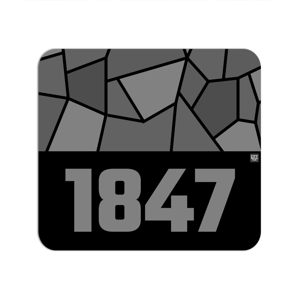 1847 Year Mouse pad (Black)