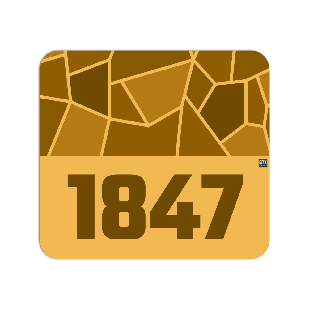 1847 Year Mouse pad (Golden Yellow)