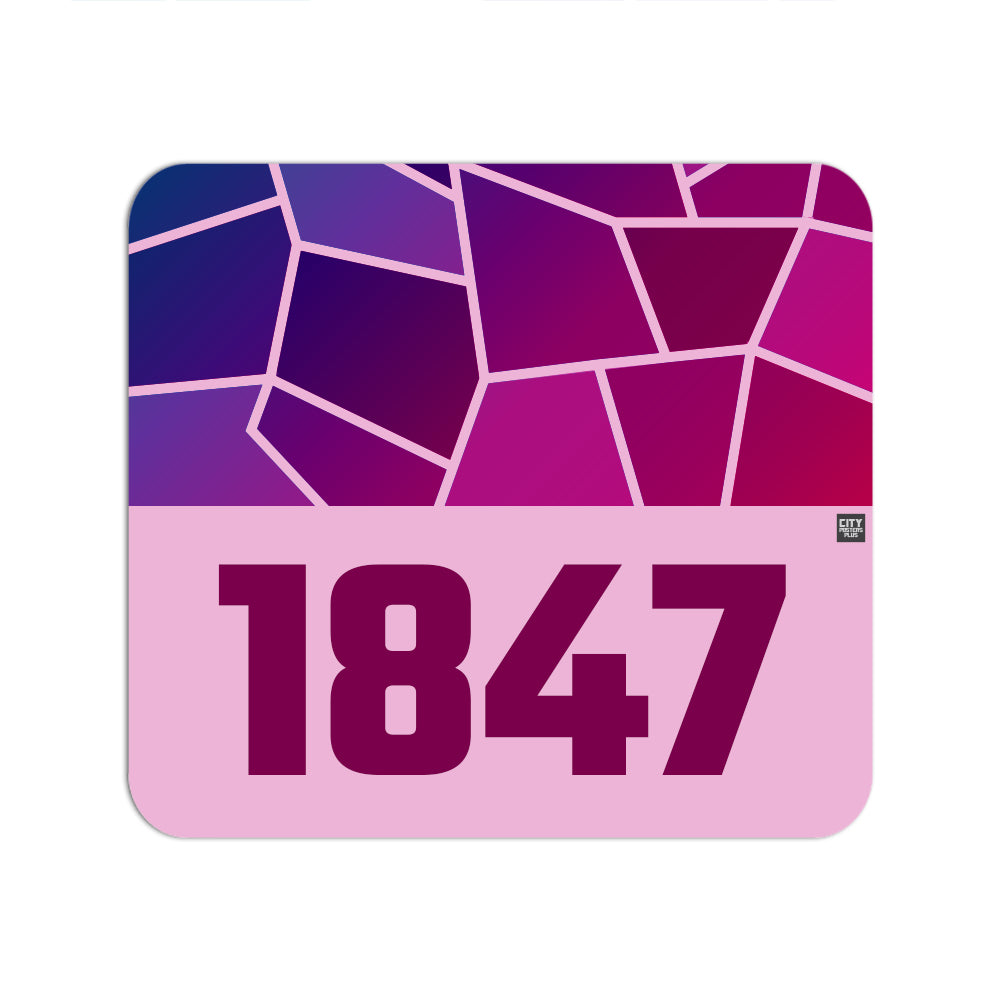 1847 Year Mouse pad (Light Pink)