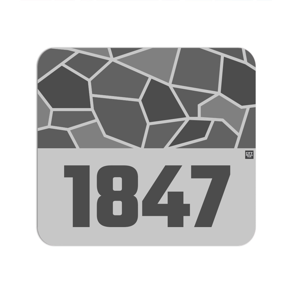 1847 Year Mouse pad (Melange Grey)