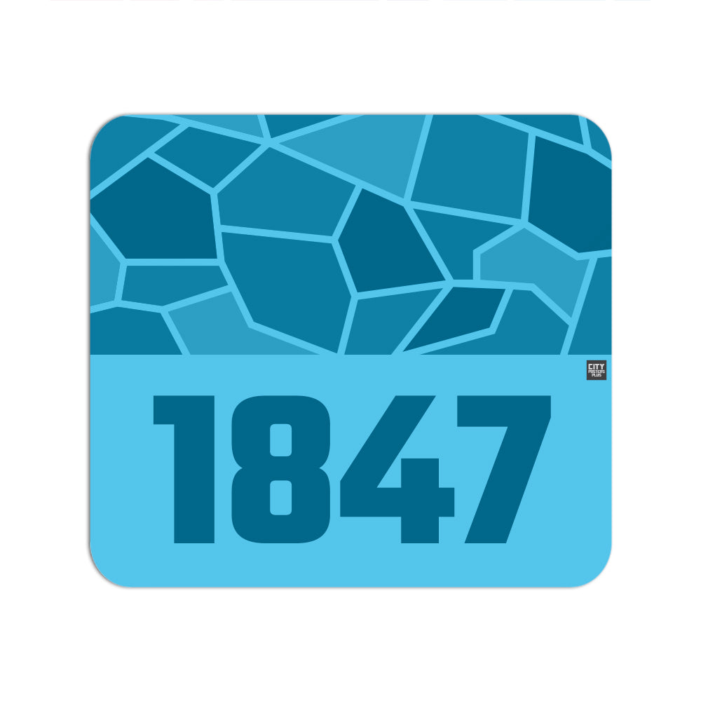 1847 Year Mouse pad (Sky Blue)