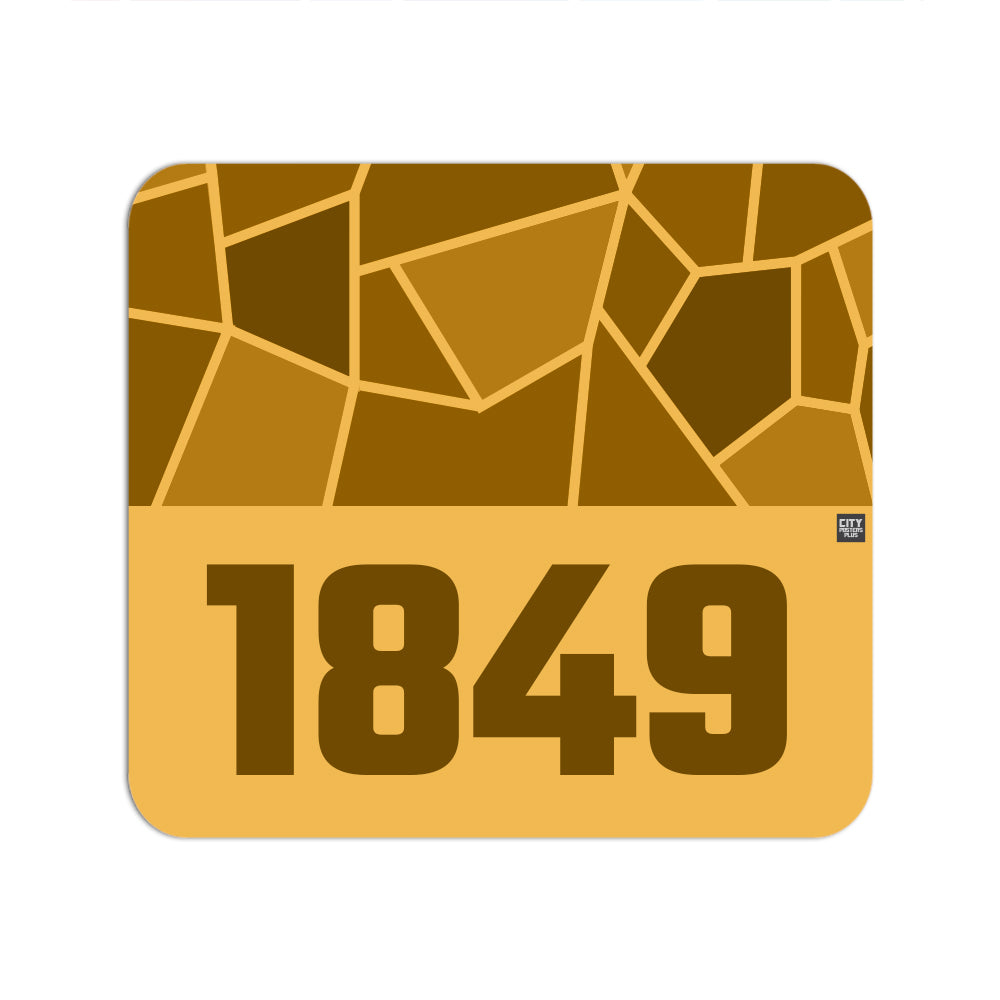 1849 Year Mouse pad (Golden Yellow)