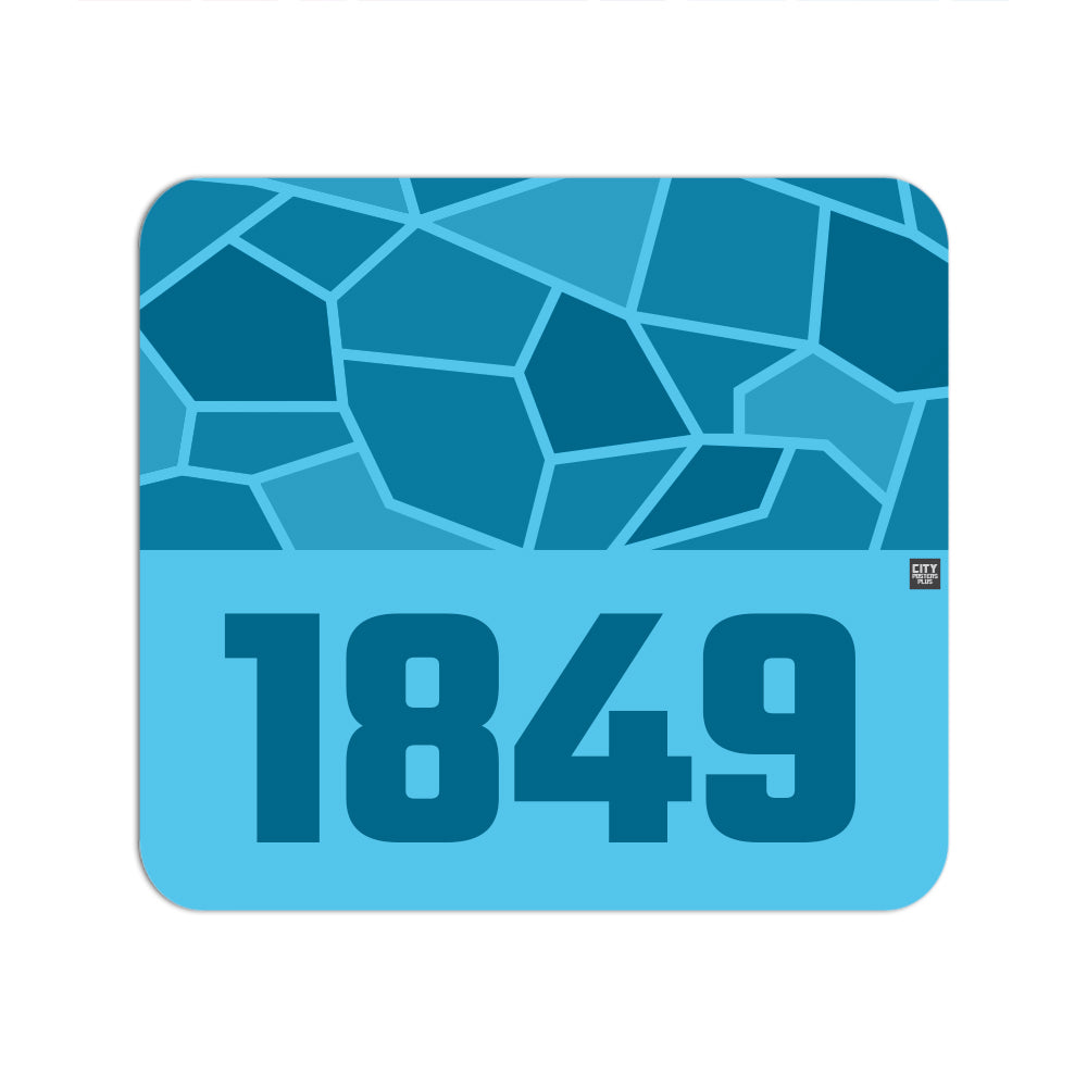 1849 Year Mouse pad (Sky Blue)