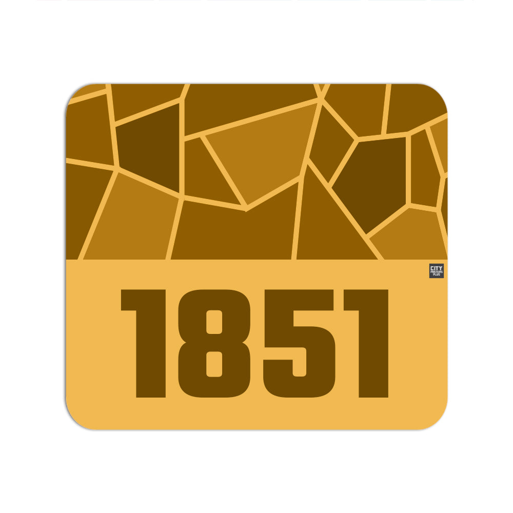 1851 Year Mouse pad (Golden Yellow)