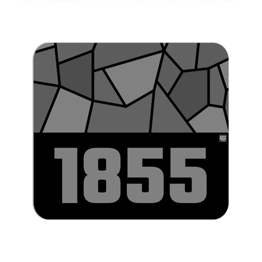 1855 Year Mouse pad (Black)