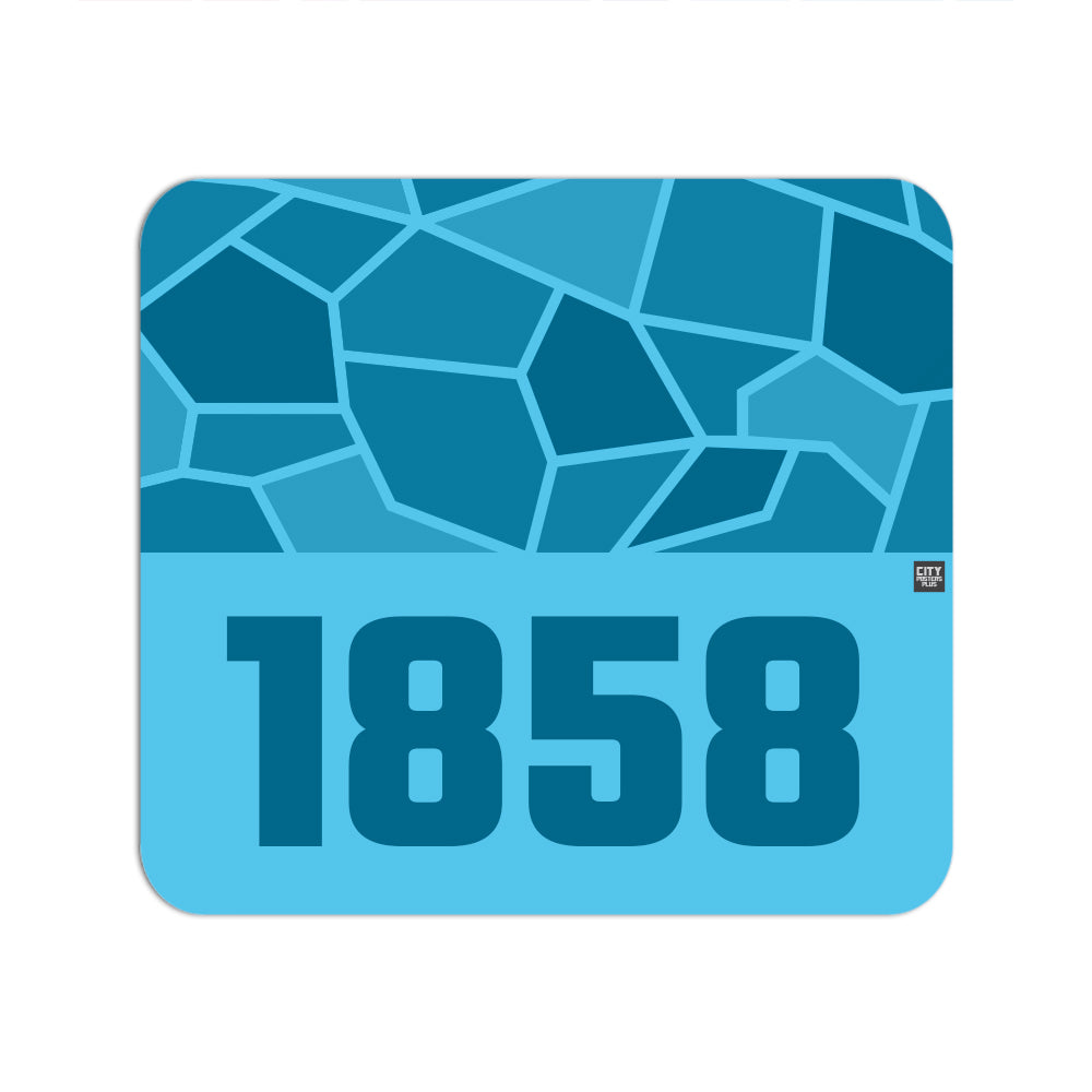 1858 Year Mouse pad (Sky Blue)