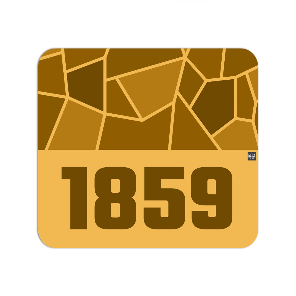 1859 Year Mouse pad (Golden Yellow)