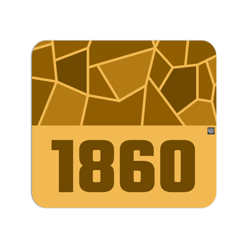 1860 Year Mouse pad (Golden Yellow)