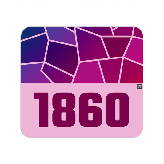 1860 Year Mouse pad (Light Pink)