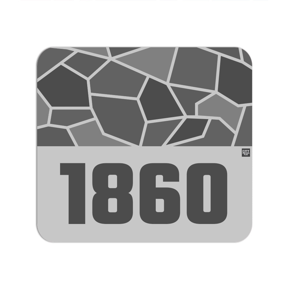 1860 Year Mouse pad (Melange Grey)